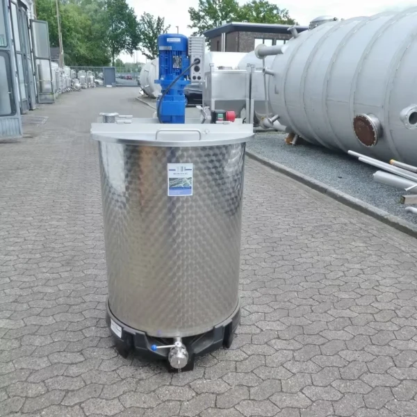 Nowy 550 litrowy zbiornik mieszalnikowy z mieszadłem kotwic
